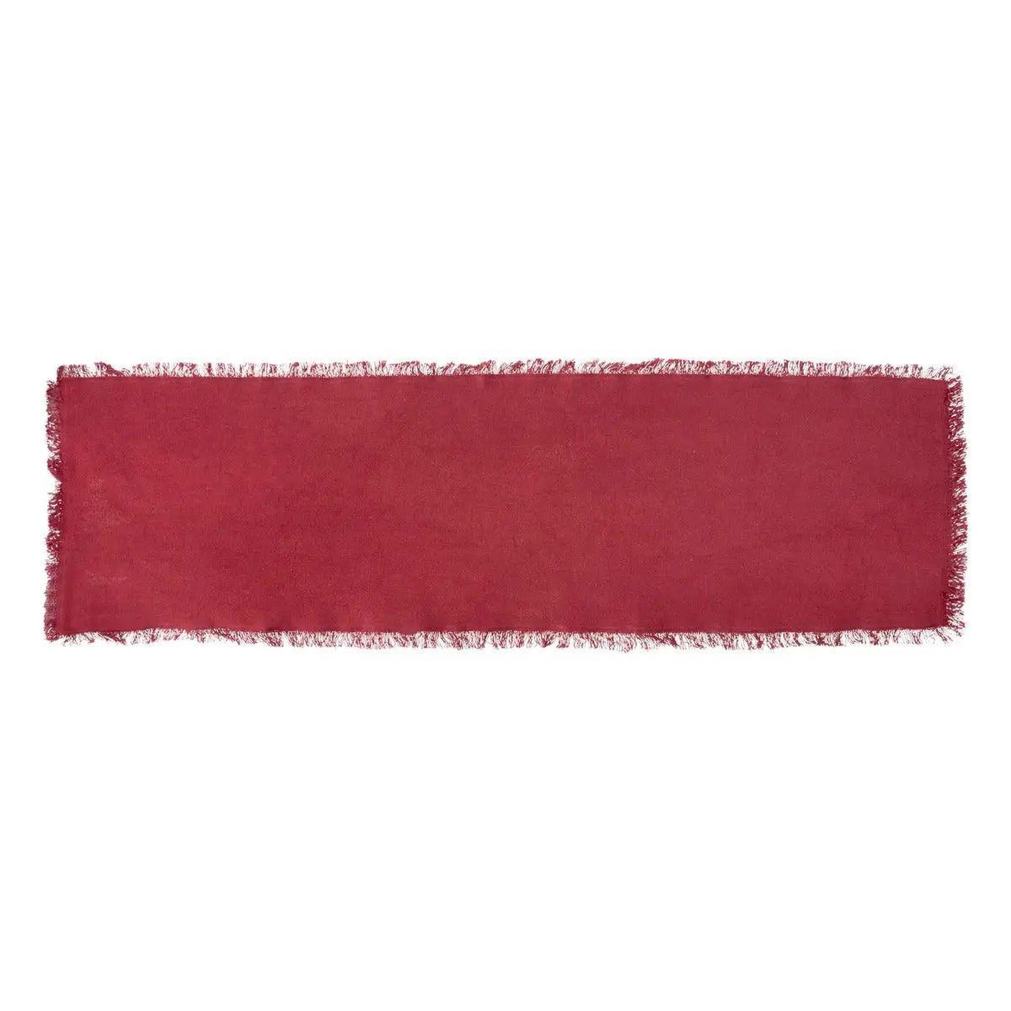 SECRET DE GOURMET Chemin de table  maha  38x140cm rouge grenat