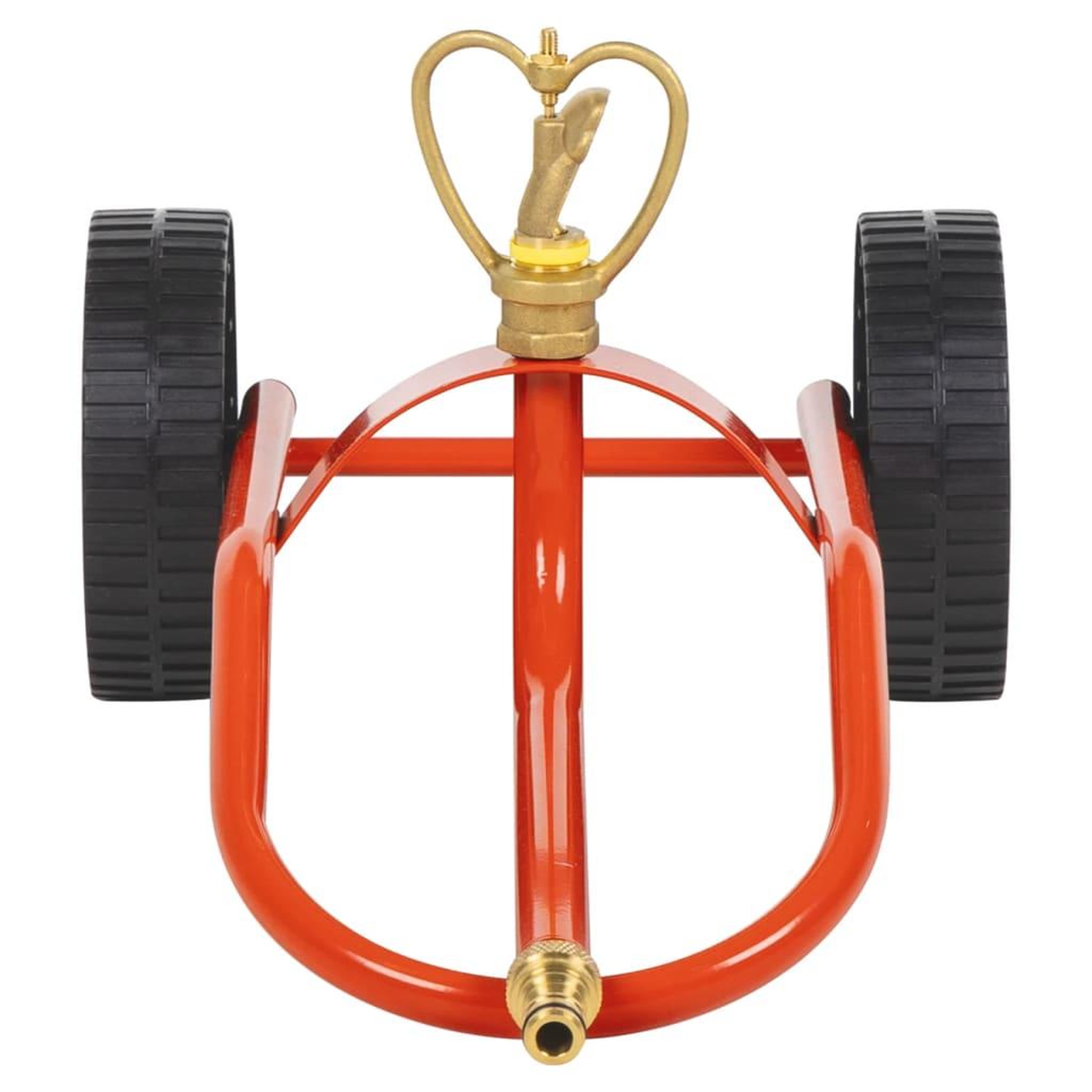Voir la diapositive 2 : VIDAXL Traîneau d'arrosage sur roues avec tete rotative en acier rouge