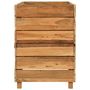 Voir la diapositive 4 : VIDAXL Lit sureleve 100x40x55 cm bois de teck recycle et acier