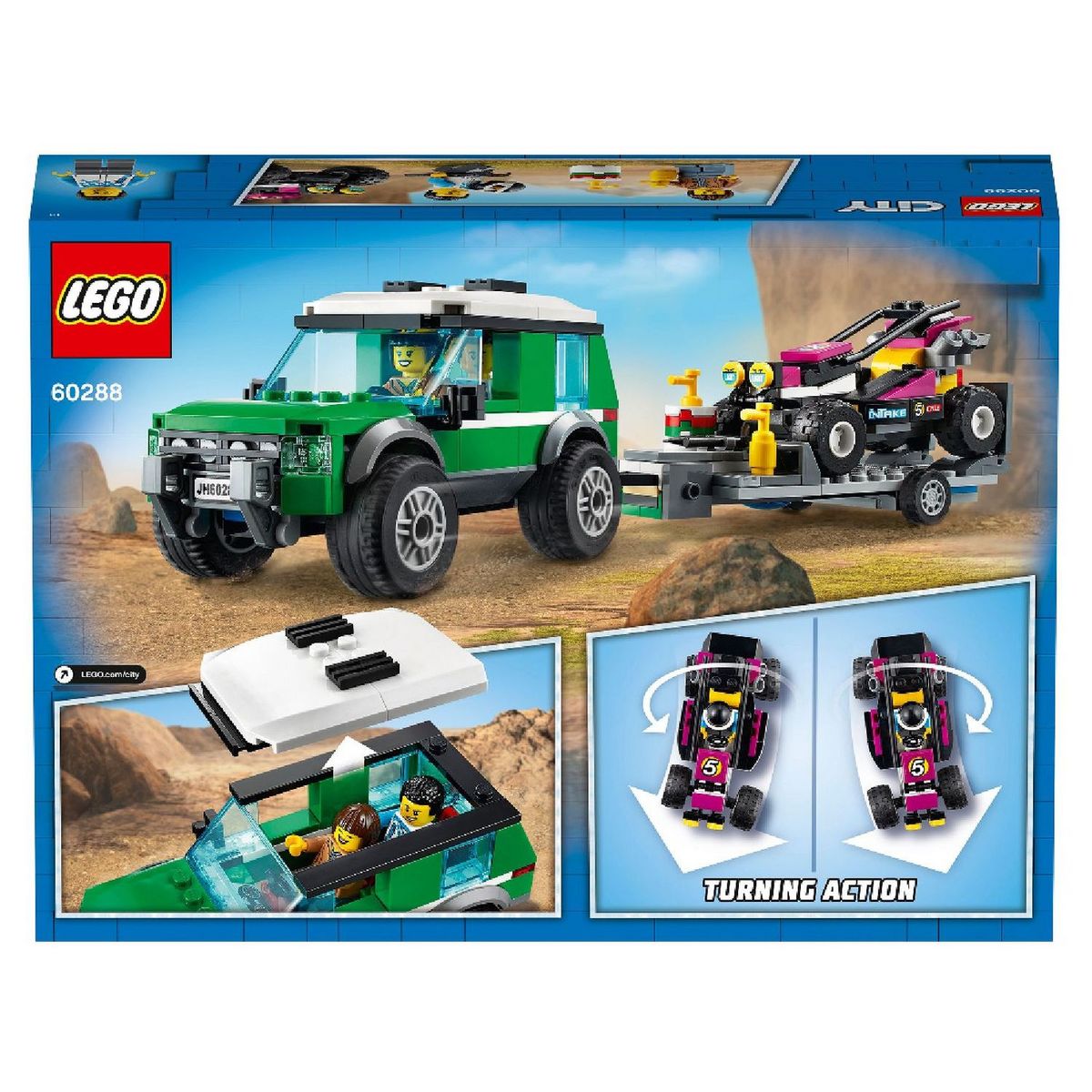 LEGO City 60288 Le transport du buggy de course
