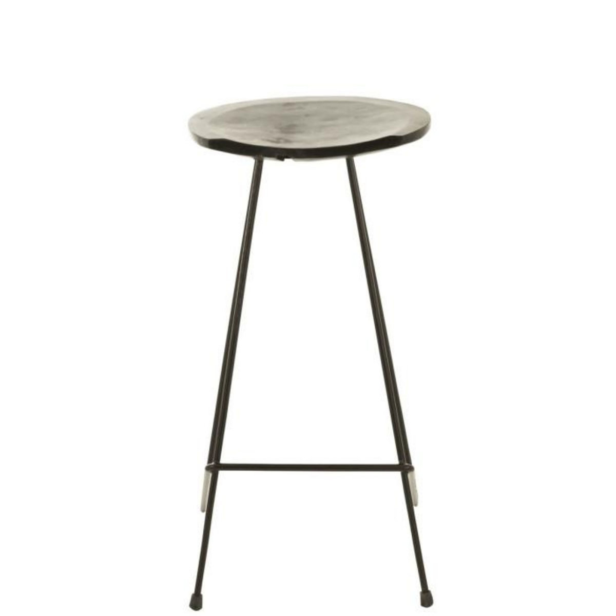 Paris Prix Tabouret de Bar en Bois  Winfred  70cm Noir