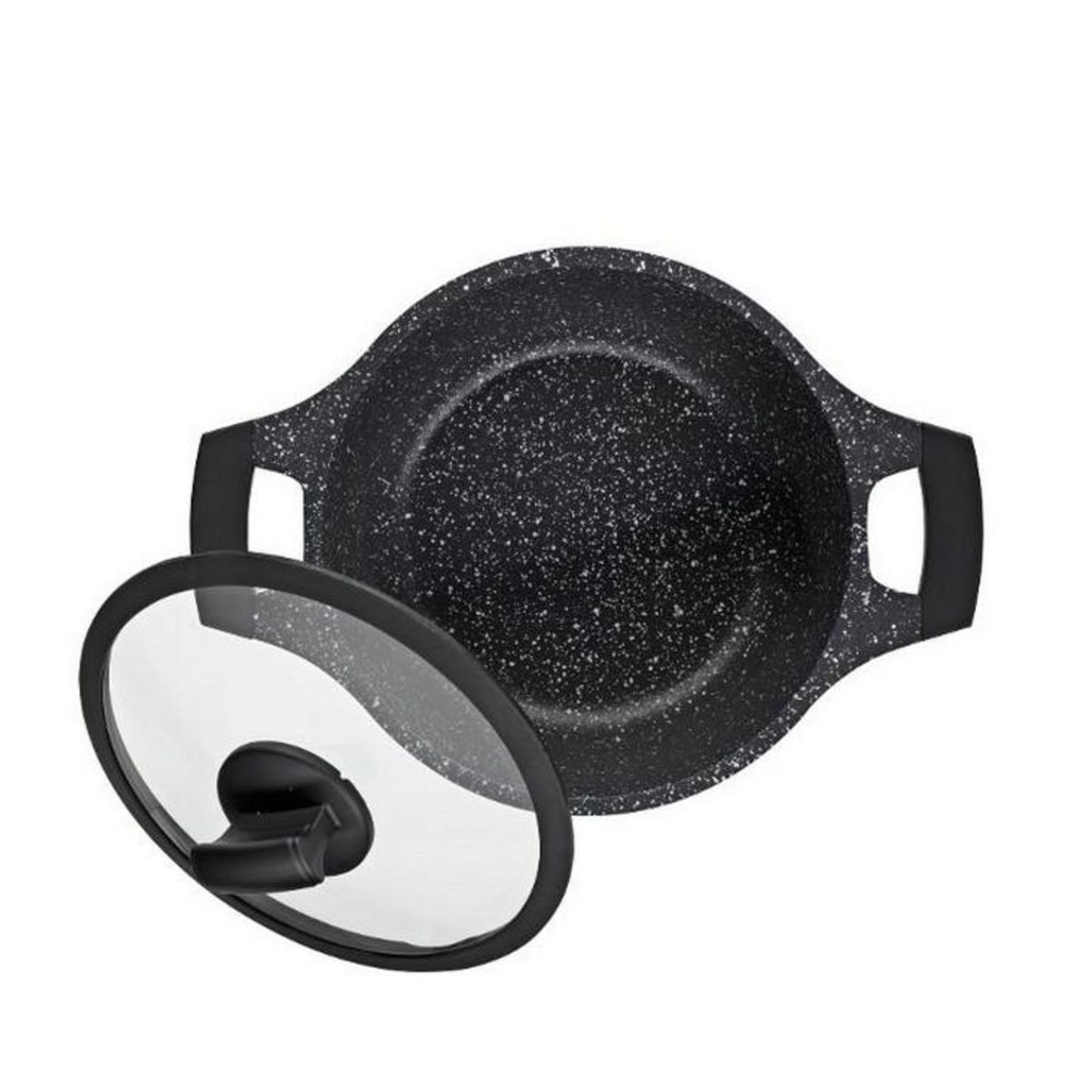 Kela line Faitout fonte d'aluminium 24cm + couvercle verre - 12219