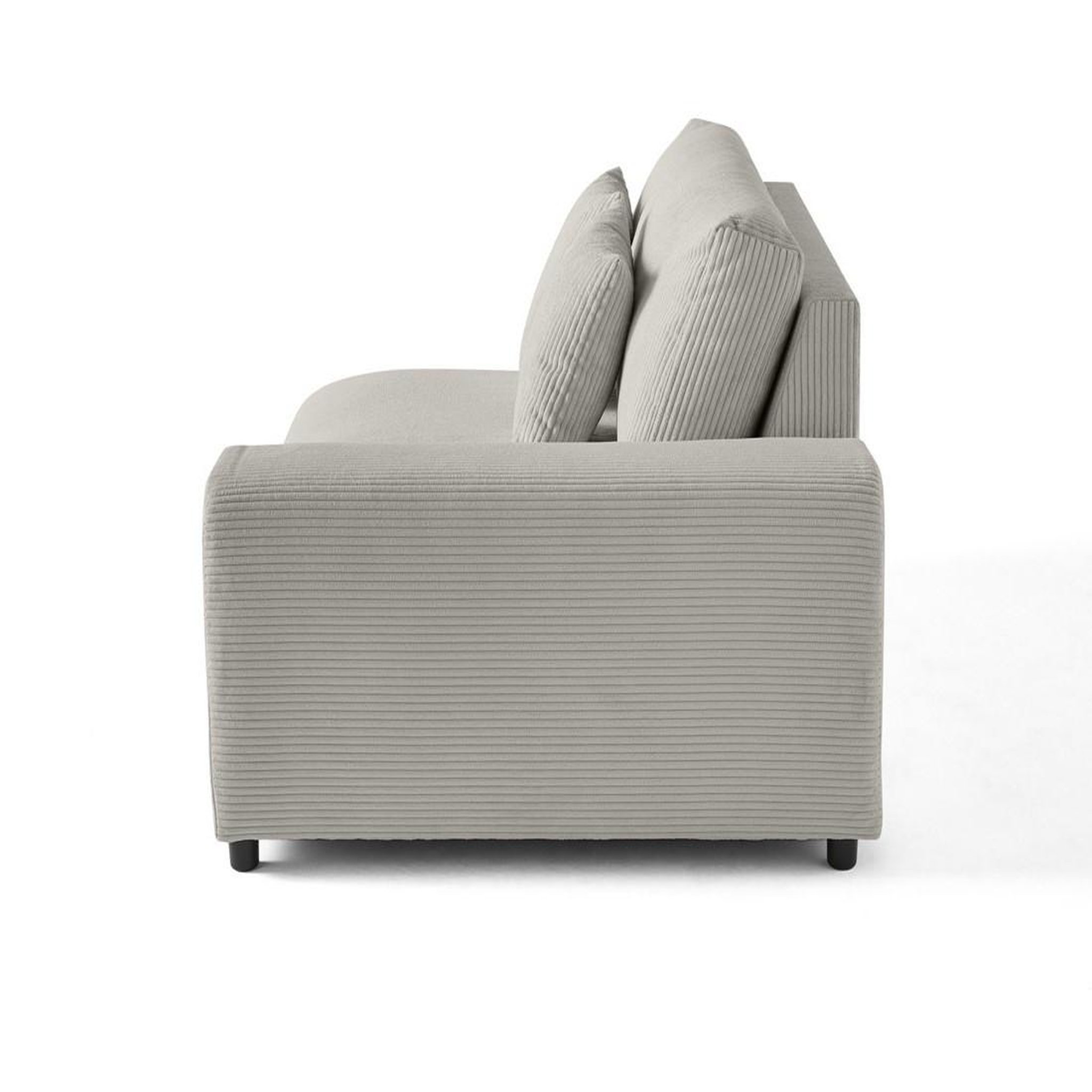 Voir la diapositive 3 : BEST MOBILIER Garance - module d'assise 2 places avec accoudoir droit - en velours côtelé
