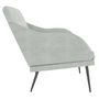 Voir la diapositive 4 : VIDAXL Banc Gris clair 110x76x80 cm Velours