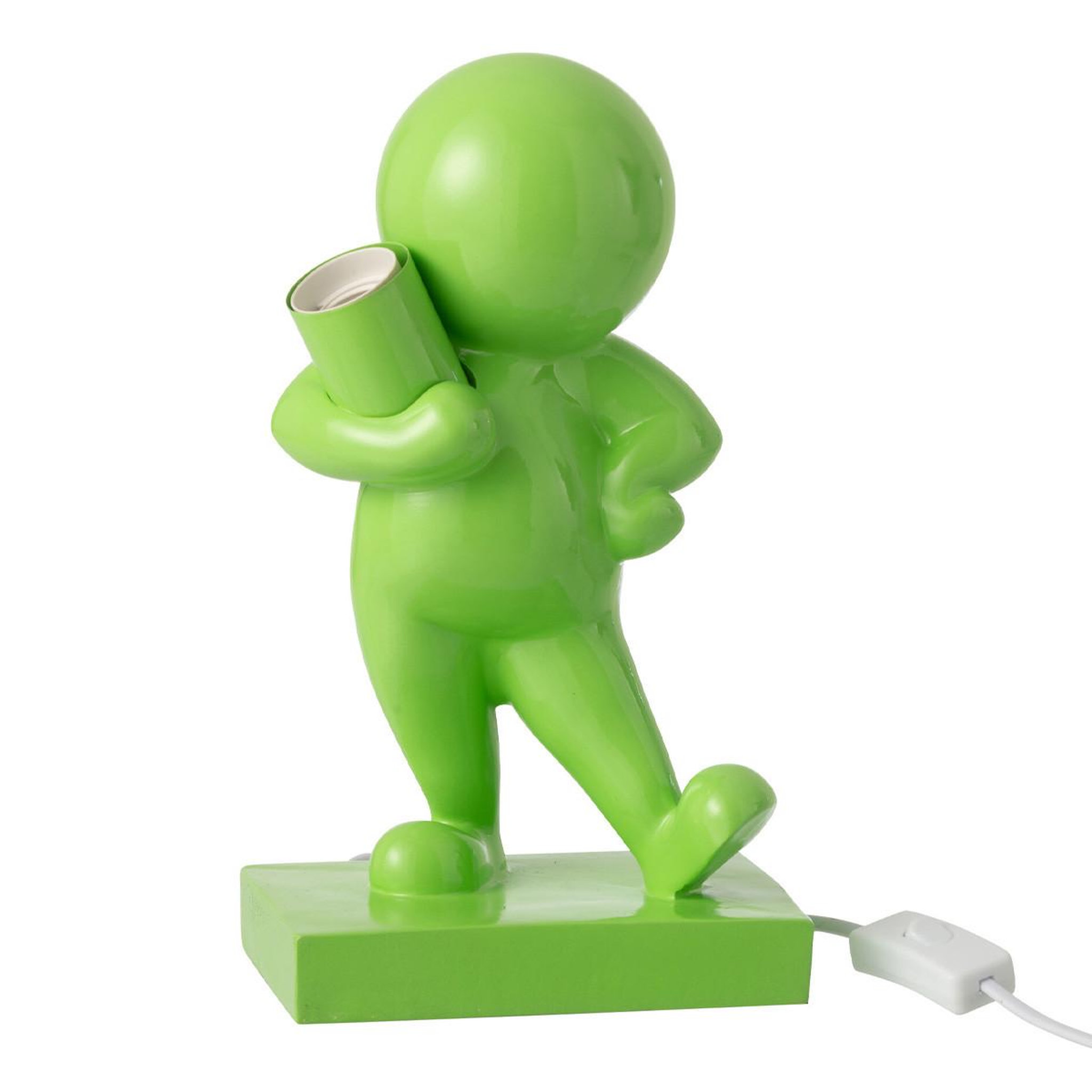J-LINE Lampe à poser en résine  marcel  30cm vert