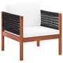 Voir la diapositive 3 : VIDAXL Salon de jardin 4 pcs Bois d'acacia solide