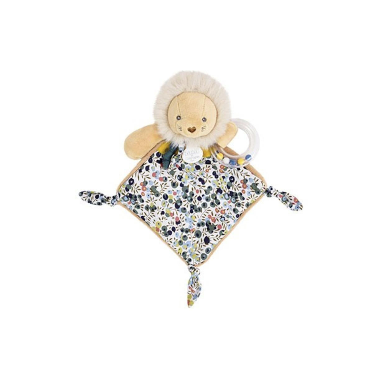 DOUDOU ET COMPAGNIE Doudou hochet a billes Lion - Boh'aime - D and C