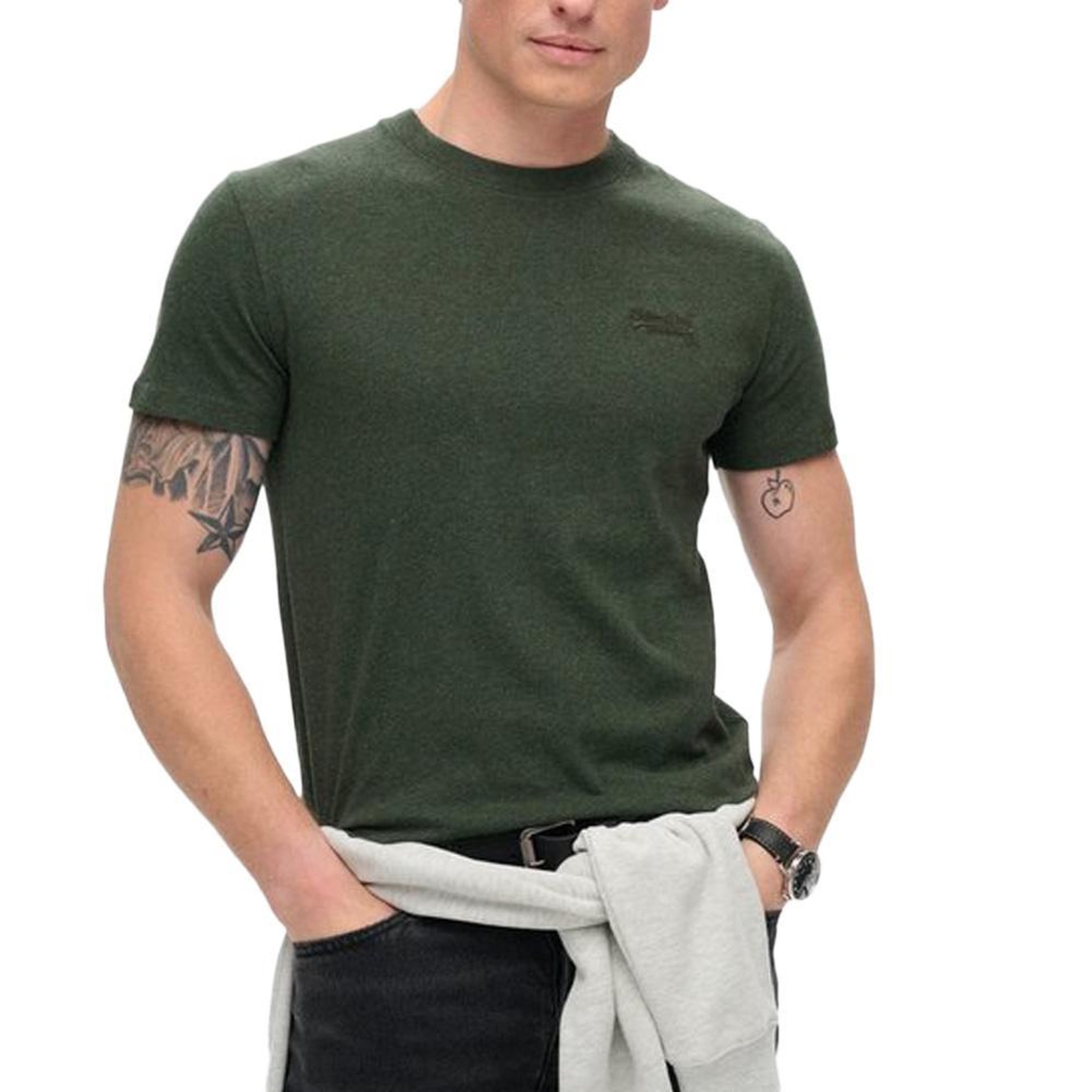 SUPERDRY T-shirt Kaki Homme Superdry Vintage LogoR6T. Coloris disponibles : Vert