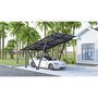Habitat et Jardin Carport solaire avec panneaux photovoltaïques - 366 x 556 x 366 cm - Gris - 4,1 kW