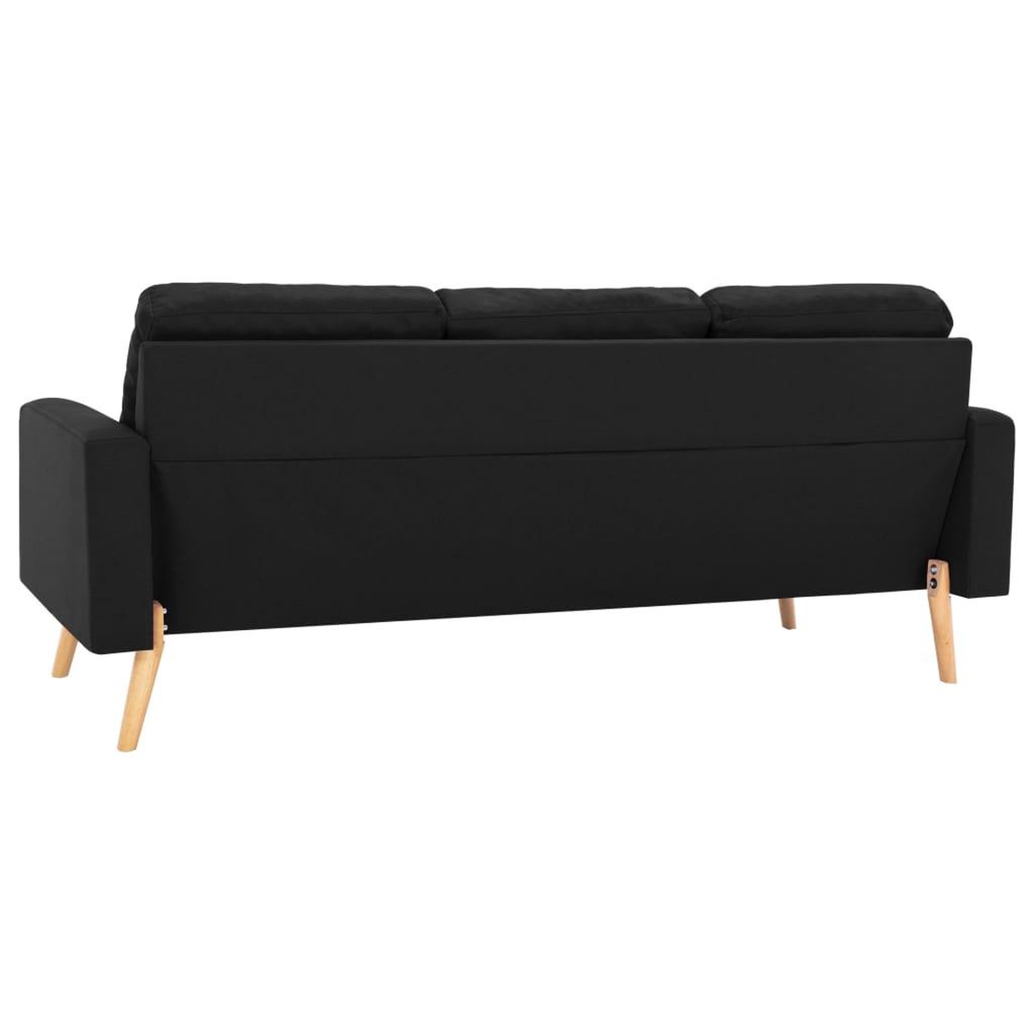 Voir la diapositive 4 : VIDAXL Ensemble de canapes 2 pcs Tissu Noir