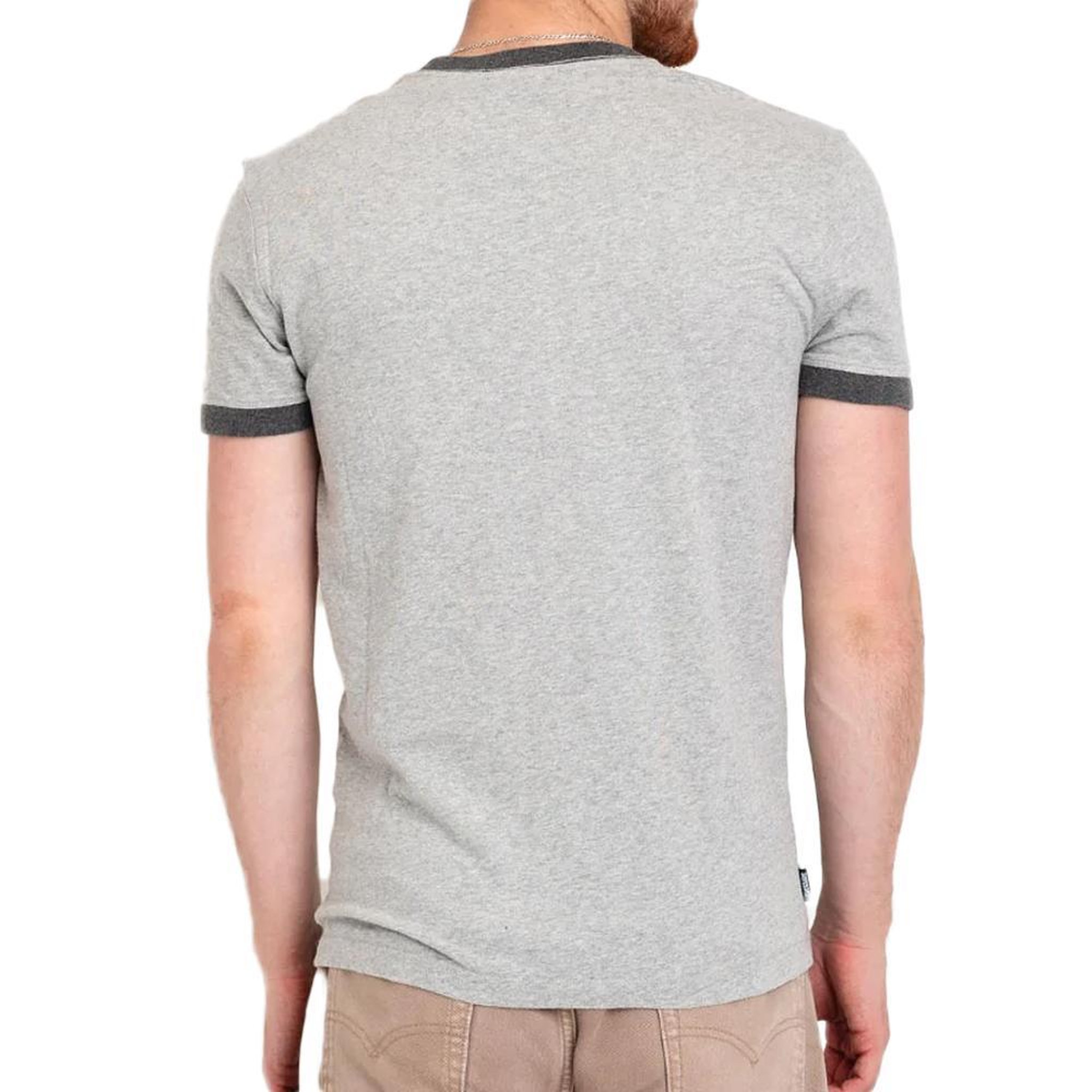 Voir la diapositive 2 : SUPERDRY T-shirt Gris Homme Superdry Essential Logo