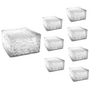 Voir la diapositive 1 : ID MARKET Lot de 8 pavés solaires en verre 4 LEDS blanches éclairage de jardin