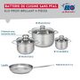 Voir la diapositive 2 : ELO Ensemble de 1 Poêle de cuisson 24 cm et 3 faitouts 12, 16 et 20 cm Elo Profi Brillant