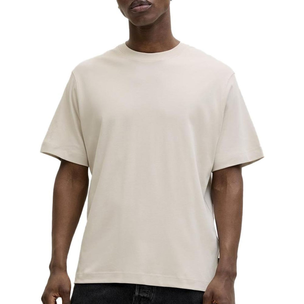 Jack & Jones T-shirt Beige Homme Jack & Jones Neck