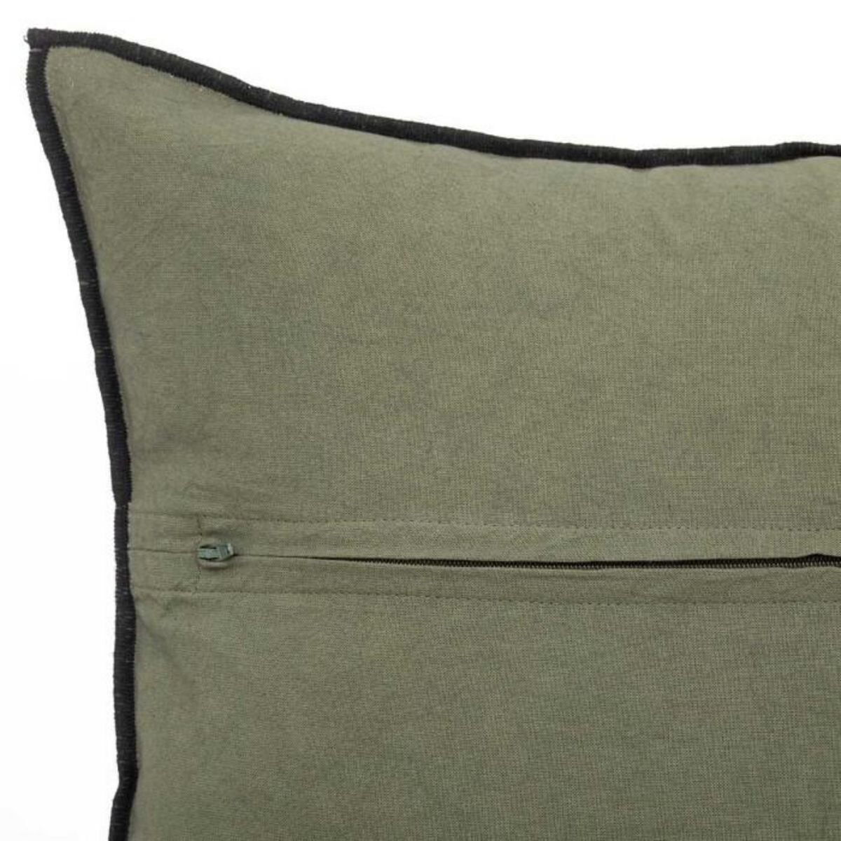 ATMOSPHERA Coussin Déco  Linah  45x45cm Vert Kaki