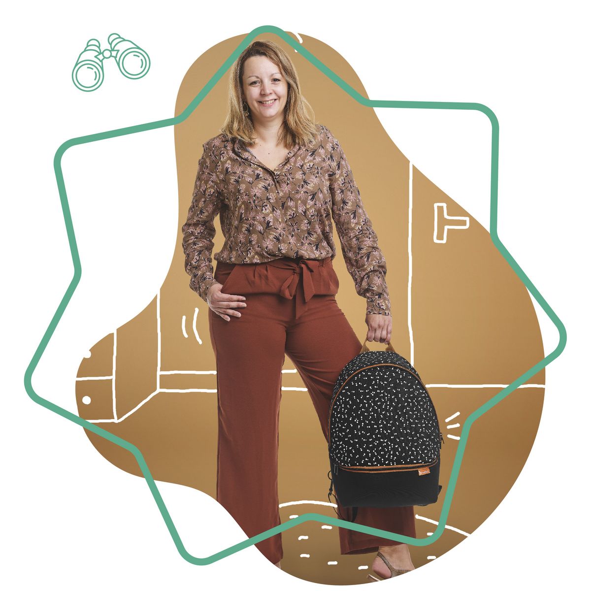 BADABULLE Sac à dos à langer Casual & GO 