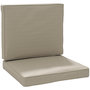 Voir la diapositive 1 : OUTSUNNY Coussins de fauteuil de jardin zippés déhoussables - galettes de chaise de jardin - épais rembourrage 7 cm - polyester haute densité kaki