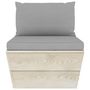 Voir la diapositive 5 : VIDAXL Salon de jardin palette 9 pcs avec coussins bois d'epicea
