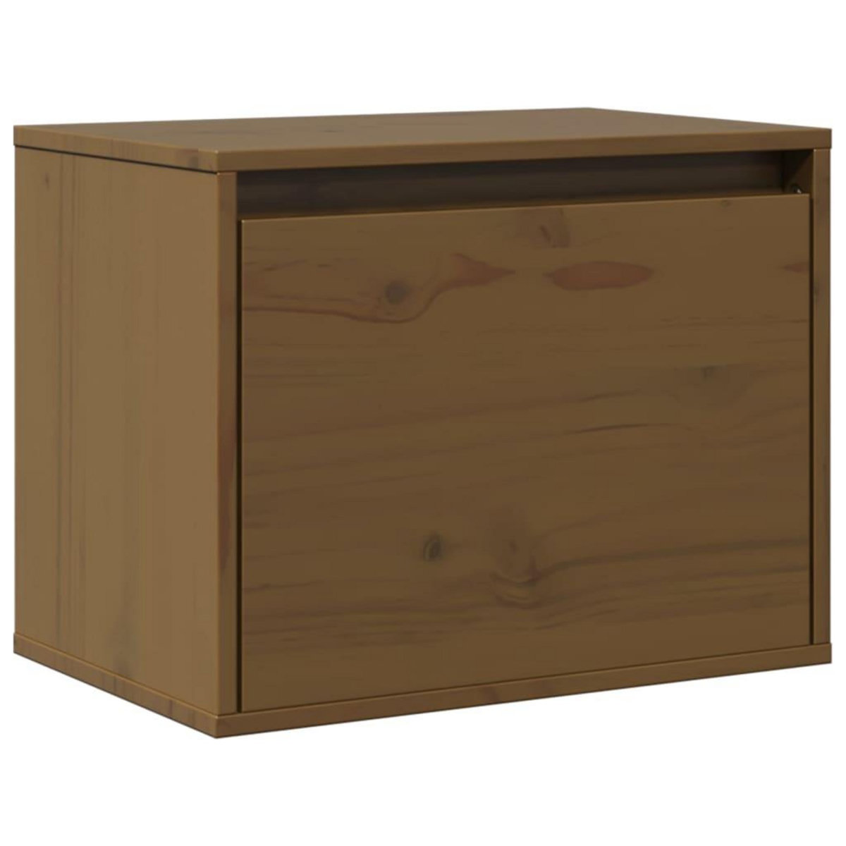 VIDAXL Armoire murale Marron miel 45x30x35 cm Bois de pin massif