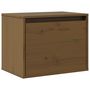 Voir la diapositive 2 : VIDAXL Armoire murale Marron miel 45x30x35 cm Bois de pin massif
