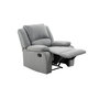 Voir la diapositive 3 : Fauteuil relax manuel HELENE 1 place tissu gris clair