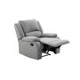 Voir la diapositive 3 : Fauteuil relax manuel HELENE 1 place tissu gris clair
