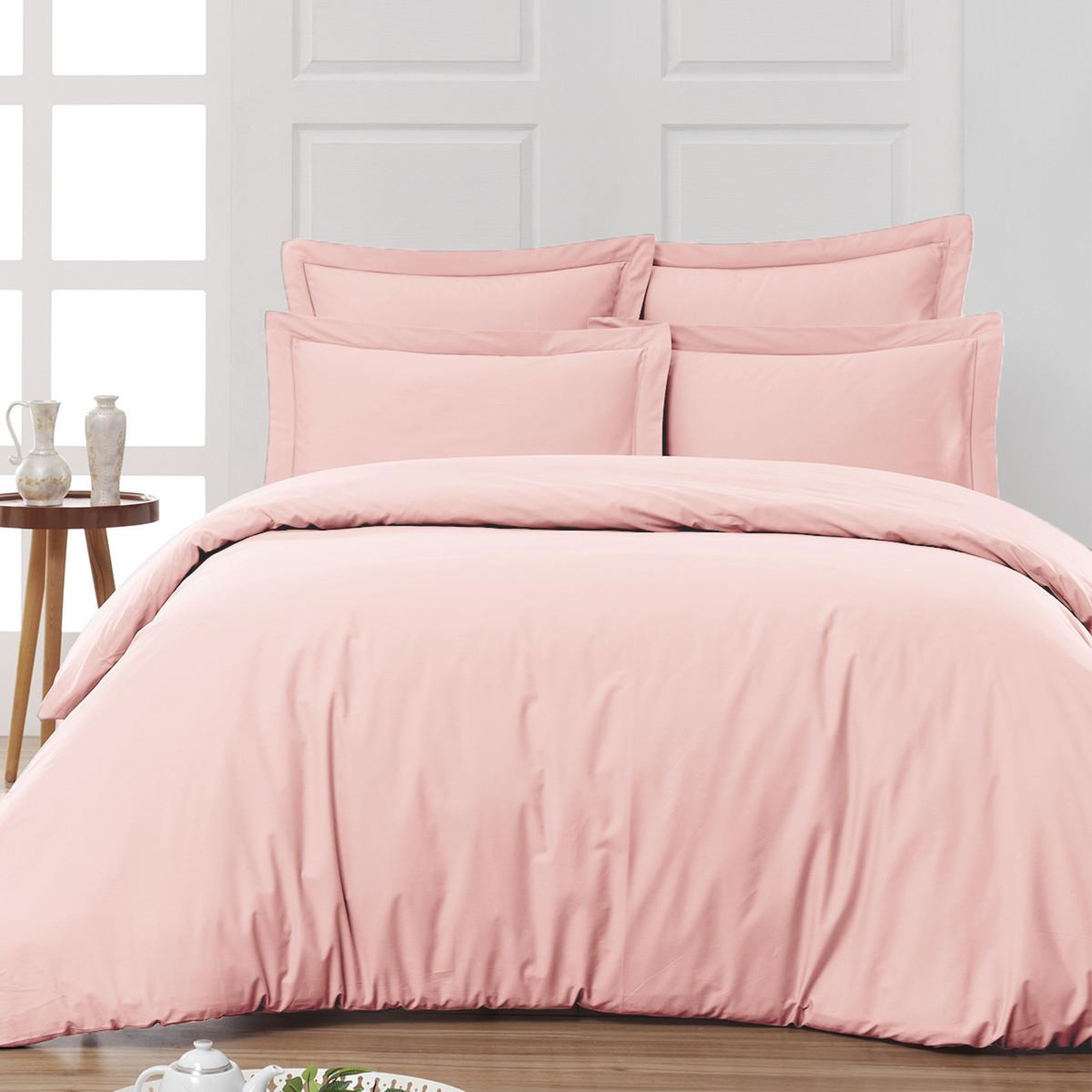 Voir la diapositive 2 : Sensei Maison Taie de traversin en percale de coton SOFT PERCALE - 45x185 cm