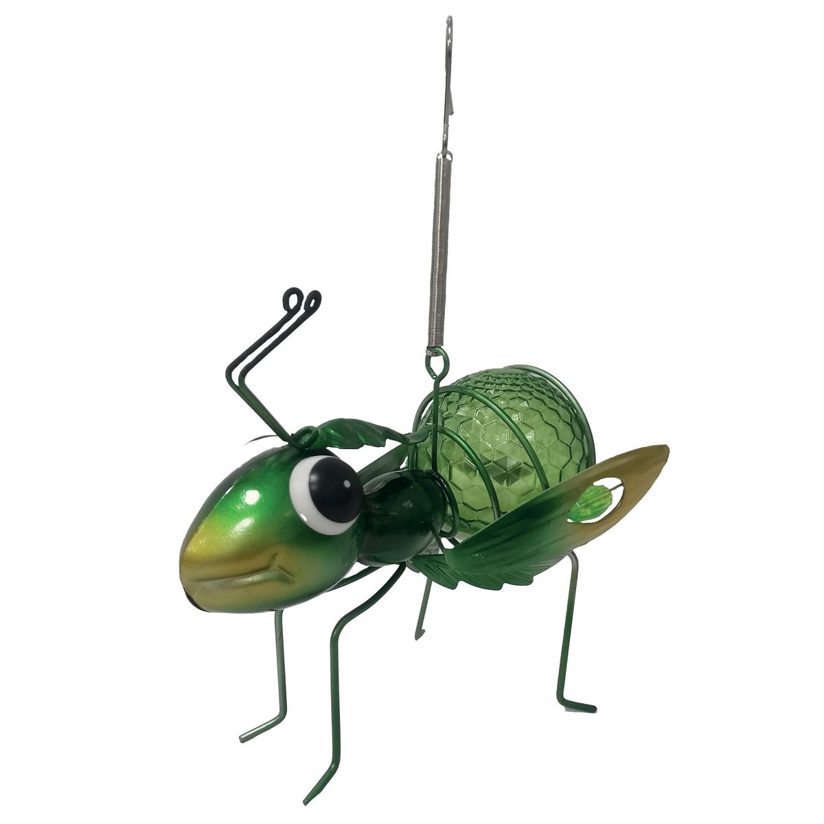  Fourmi verte à suspendre solaire 1 LED