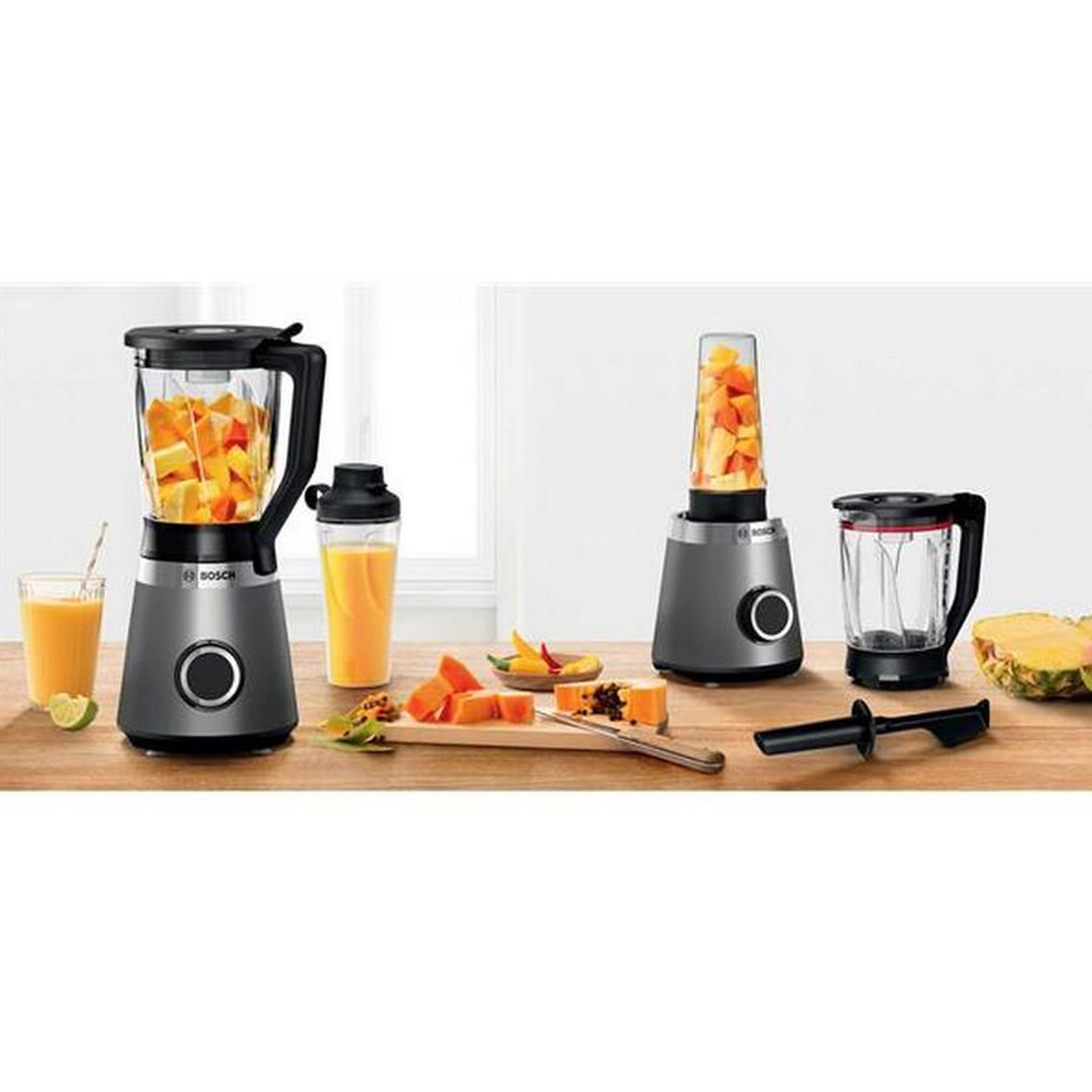 Voir la diapositive 5 : BOSCH Blender 1.5l 1200w noir/inox brossé - mmb6174s