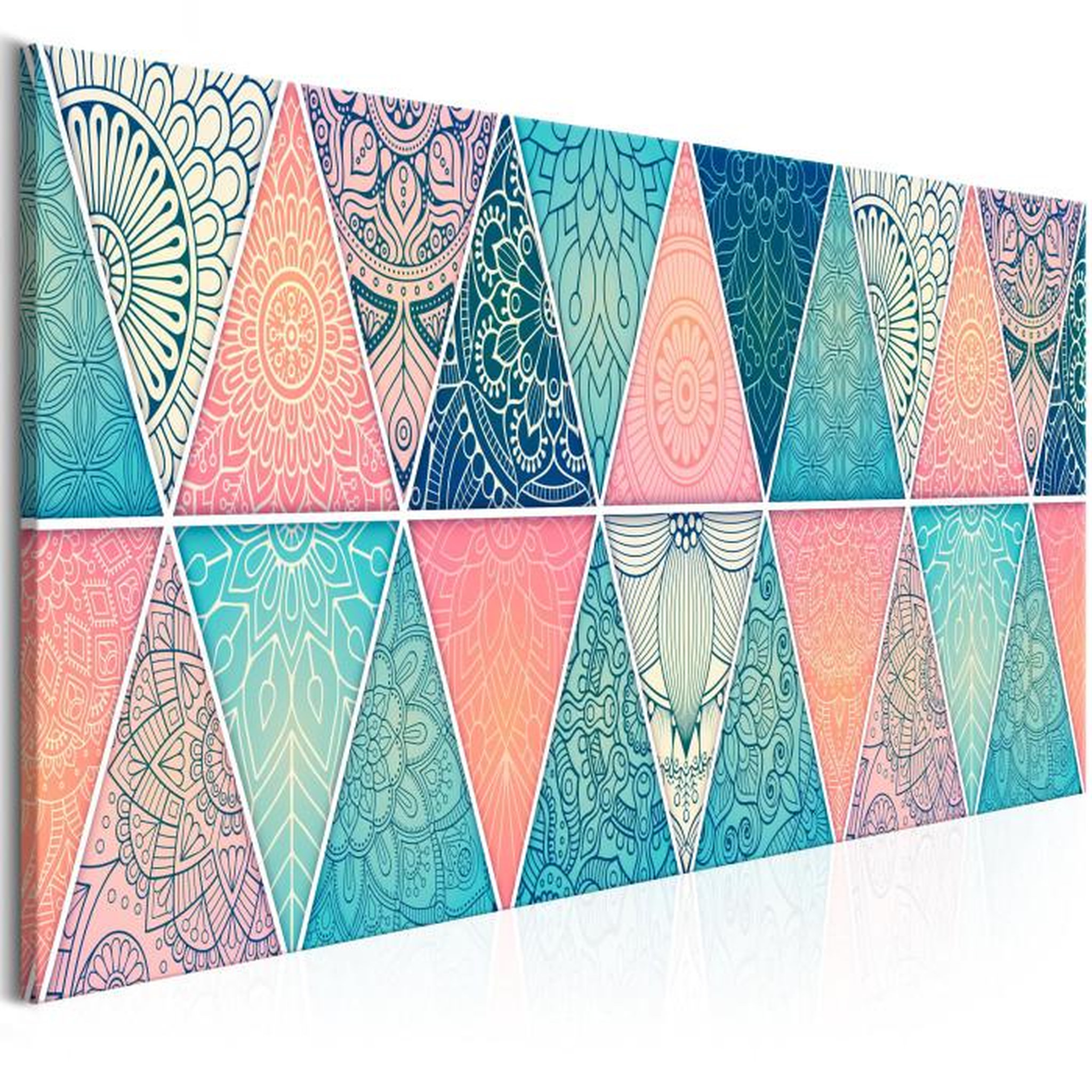 Paris Prix Tableau Imprimé  Oriental Triangles Narrow. Coloris disponibles : Multicolore