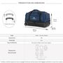 Voir la diapositive 2 : David Jones Sac de voyage cabine à roulettes 48L double compartiment 55cm