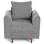 Voir la diapositive 1 : LISA DESIGN Rune - fauteuil motif graphique en velours