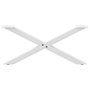 Voir la diapositive 5 : VIDAXL Pieds de table basse forme de X 2 pcs blanc 70x(30-31) cm acier