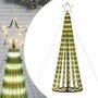 Voir la diapositive 2 : VIDAXL Sapin de Noël à LED 275 LED blanc chaud 180 cm