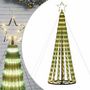 Voir la diapositive 2 : VIDAXL Sapin de Noël à LED 275 LED blanc chaud 180 cm