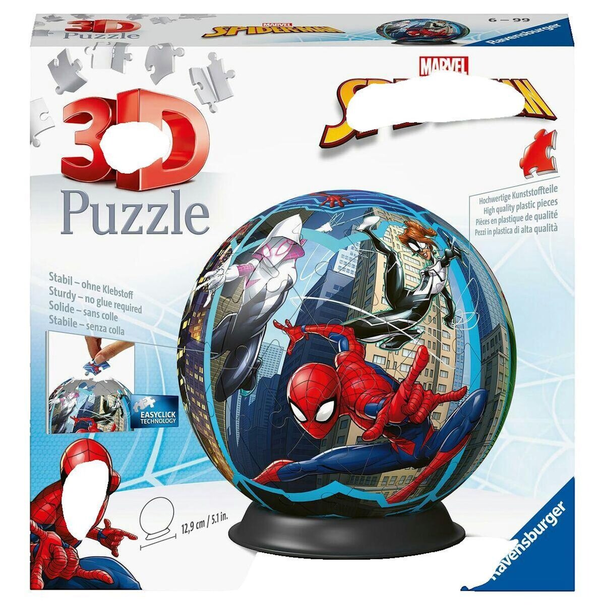 RAVENSBURGER Puzzle 3D Ravensburger Spider-man rouge et bleu