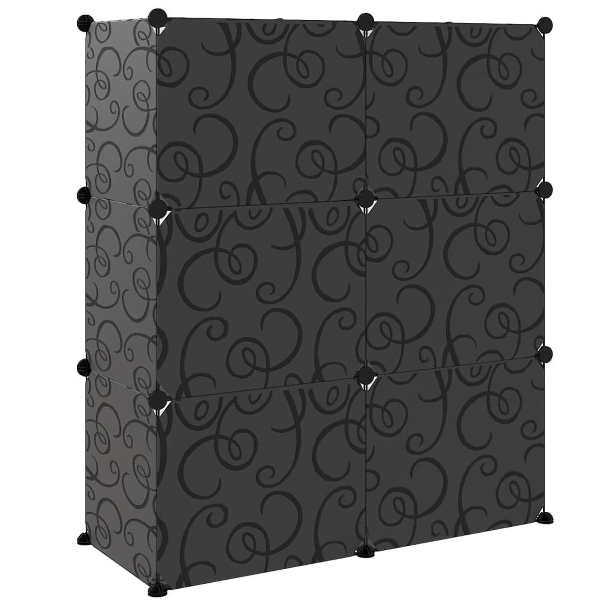 Voir la diapositive 5 : VIDAXL Etagere a chaussures Noir 84,5x31x93,5 cm PP