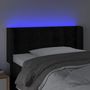 Voir la diapositive 4 : VIDAXL Tete de lit a LED Noir 93x16x78/88 cm Velours