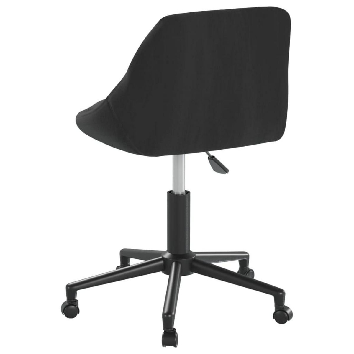 VIDAXL Chaise pivotante de bureau Noir Velours