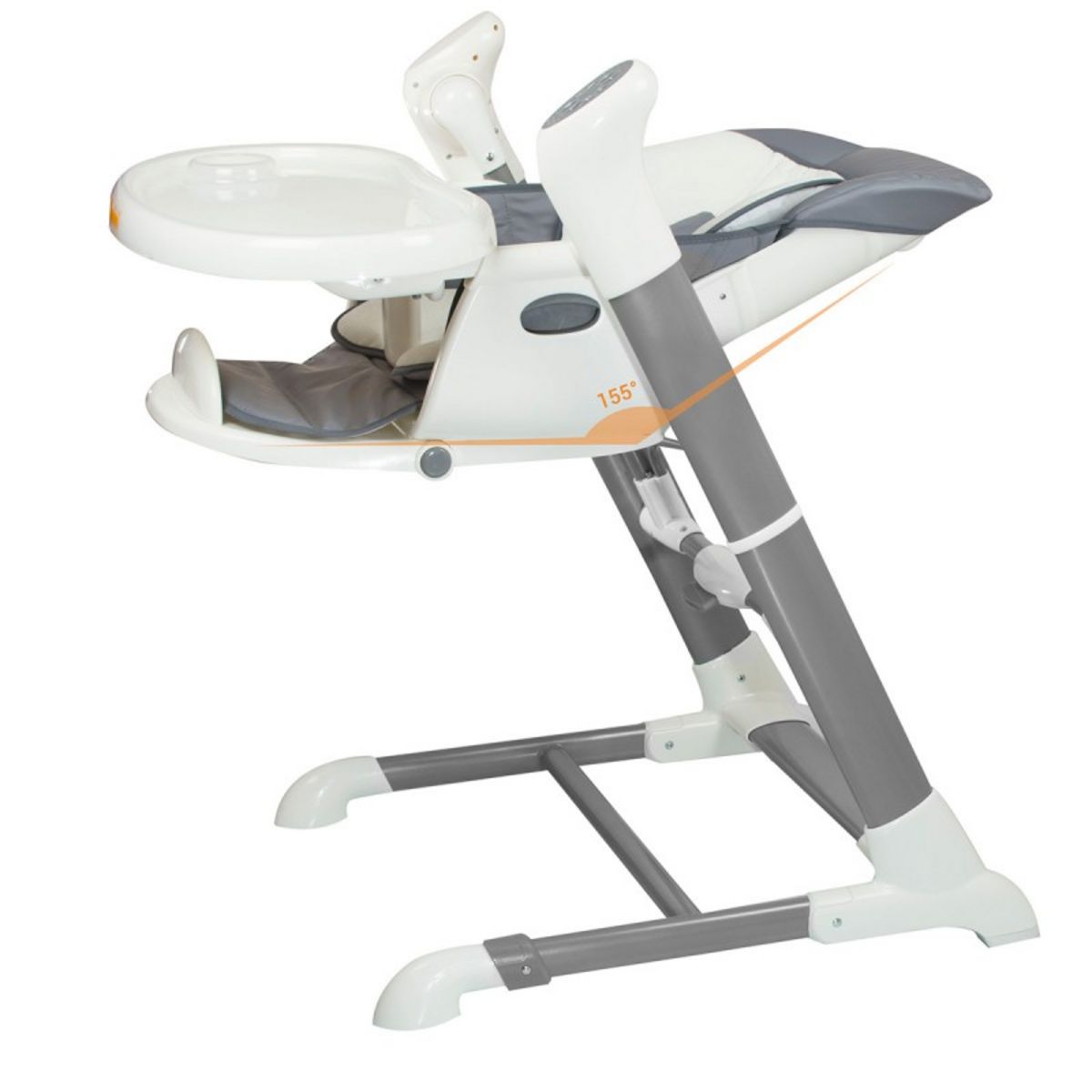 BANNINI Chaise haute 2 en 1 UGO grise