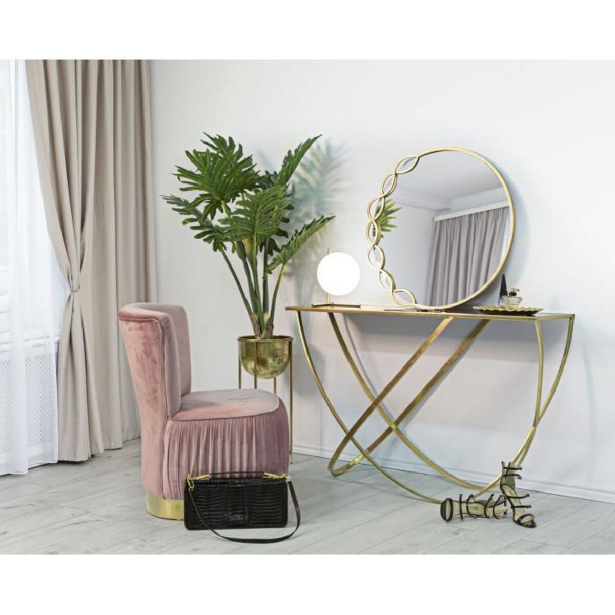 Paris Prix Miroir Mural Design  Eleanor  73cm Or