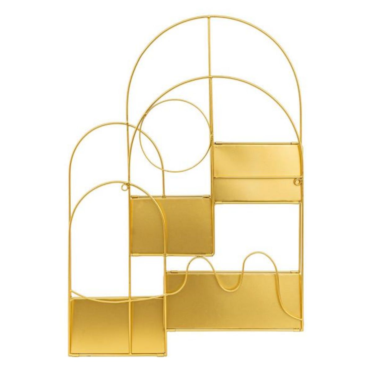 ATMOSPHERA Étagère Murale Arche en Métal  Tina  60cm Doré