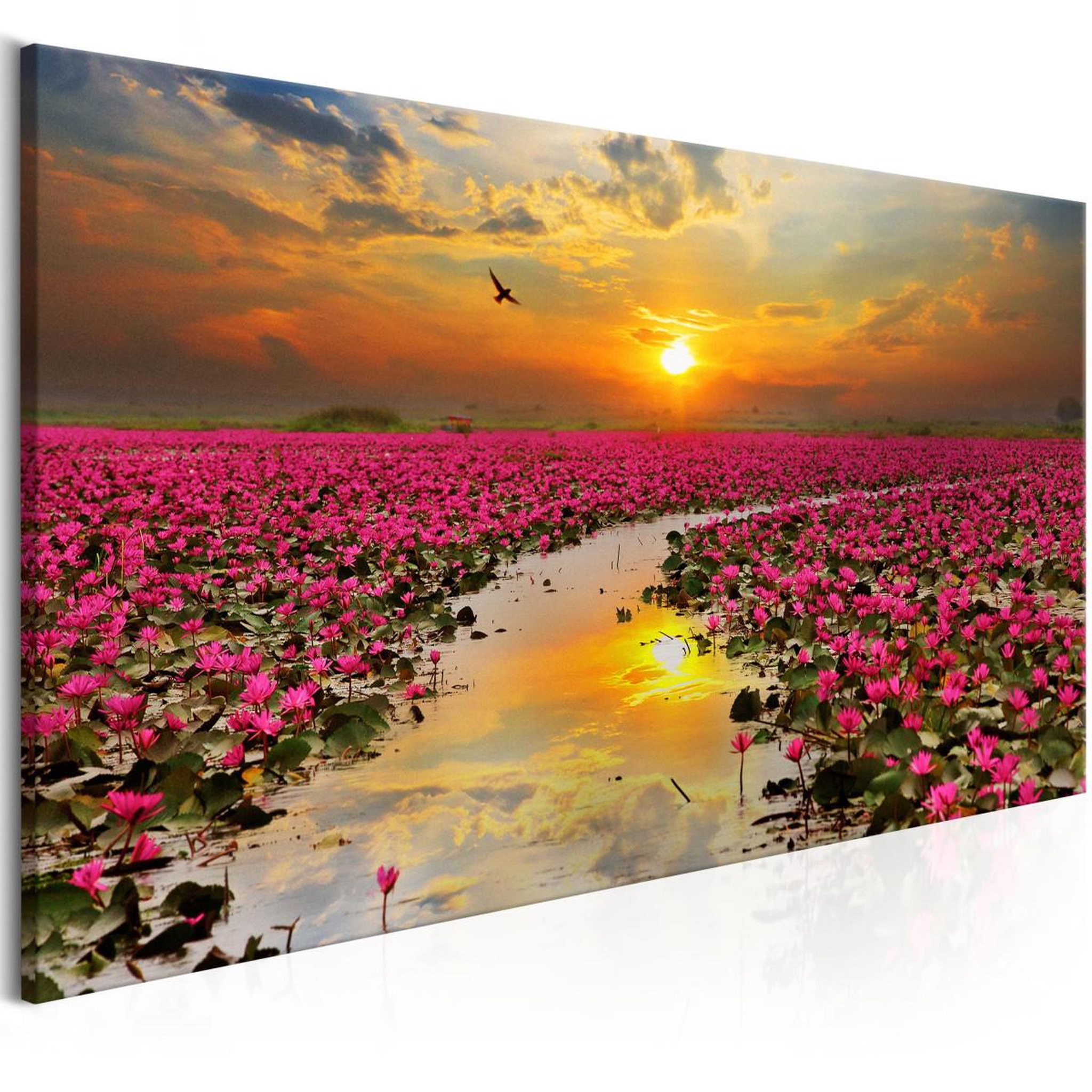 Paris Prix Tableau imprimé  lily field narrow. Coloris disponibles : Multicolore