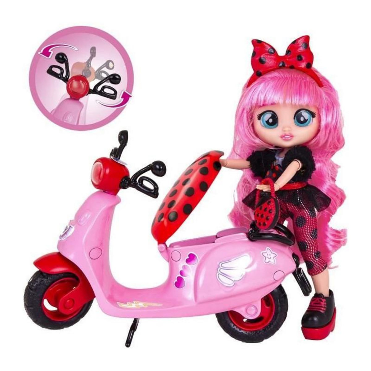 IMC Toys Poupée Cry Babies BFF Lady's - Scooter