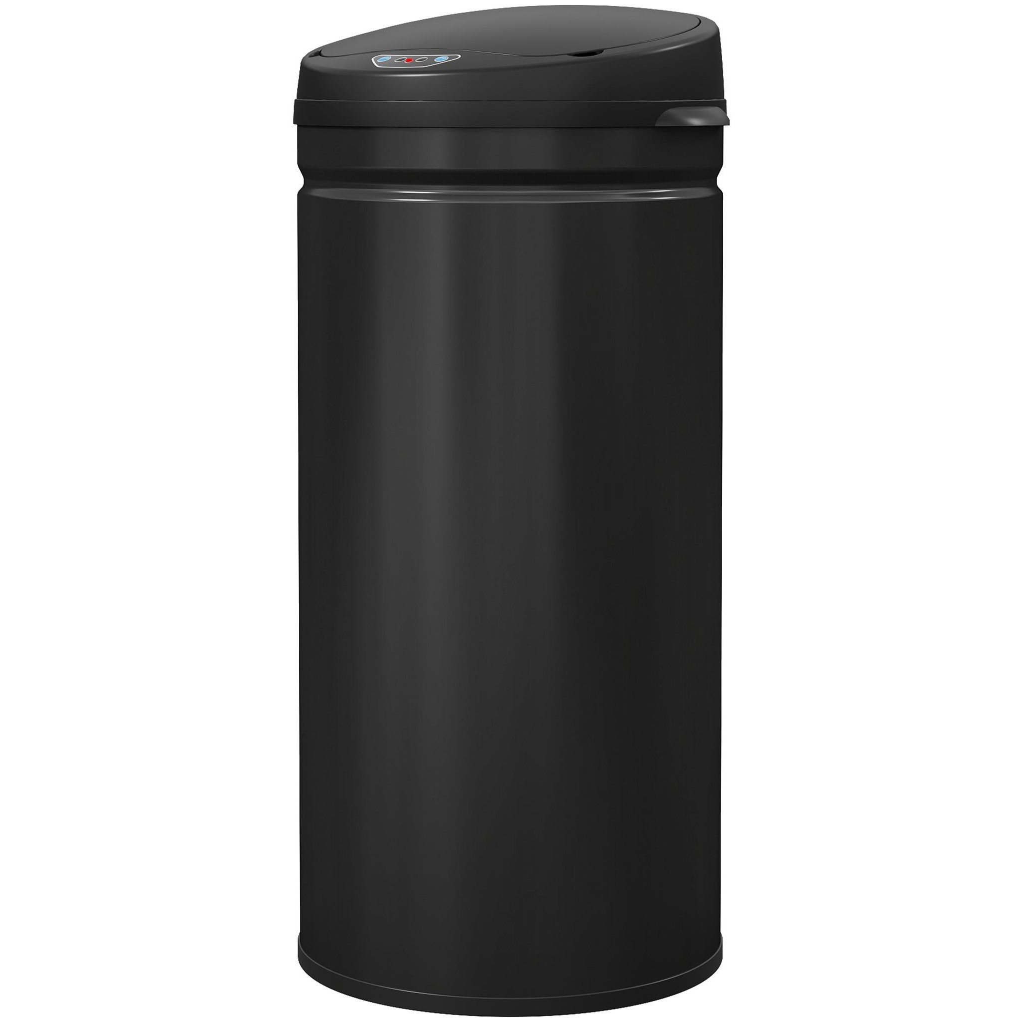 Voir la diapositive 5 : HOMCOM Poubelle automatique 42l capteur de mouvement acier inox