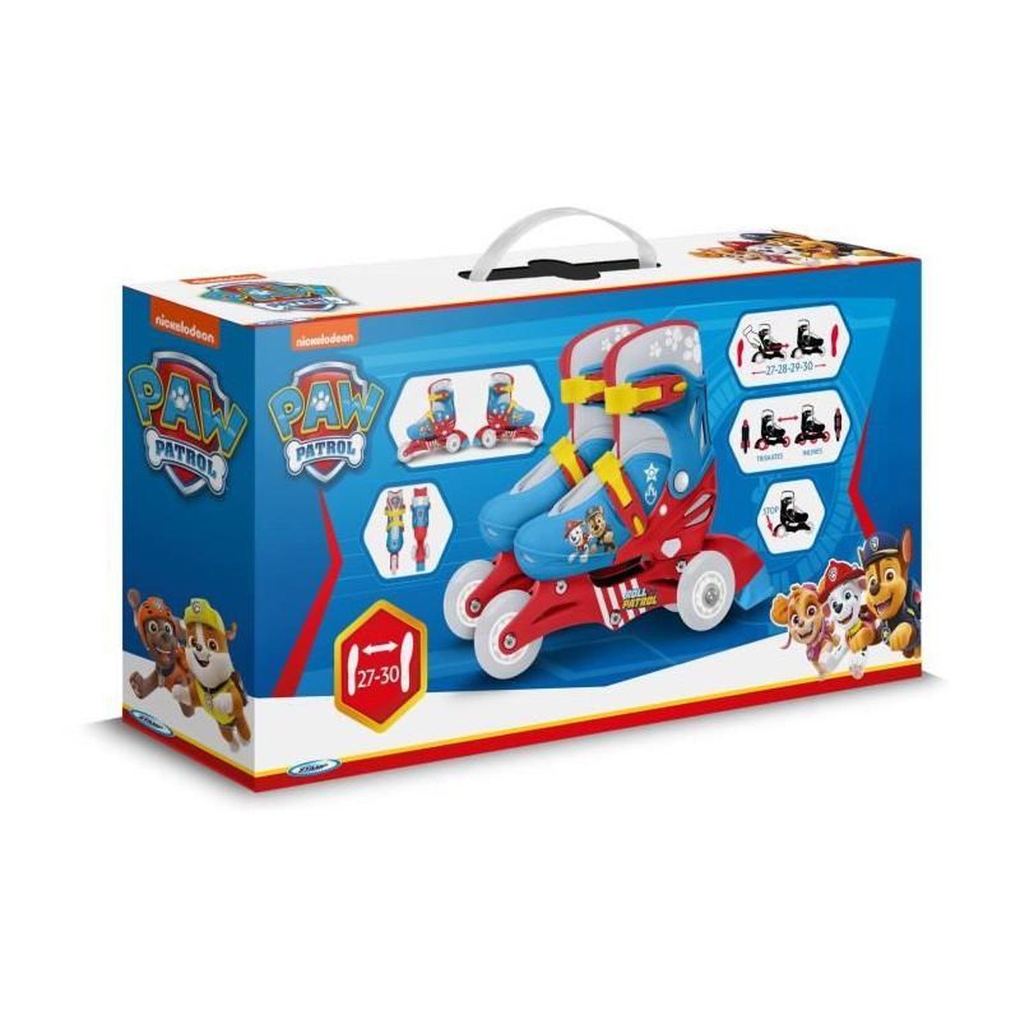 Voir la diapositive 6 : PAW PATROL Patins en Ligne two in one - PAW PATROL - PAT PATROUILLE - 3 Roues - Tri skate et Roller in lin - Ajustable taille 27-30