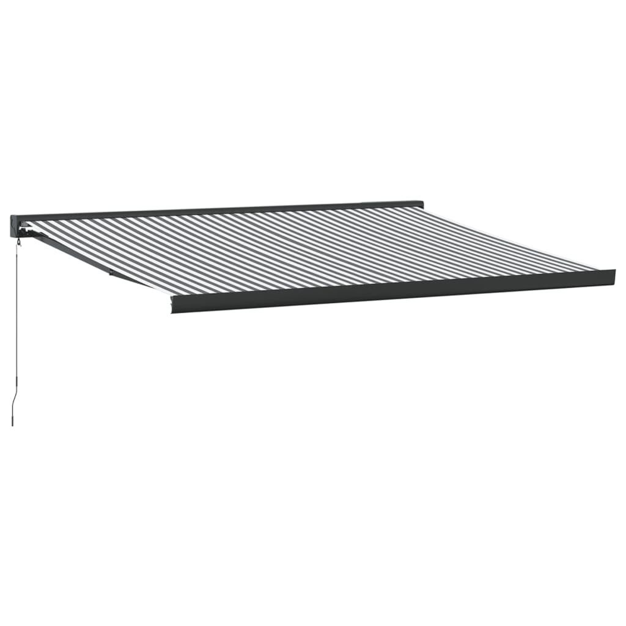 Voir la diapositive 2 : VIDAXL Auvent retractable anthracite et blanc 4x3 m tissu et aluminium