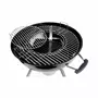 SWEEEK Barbecue PREMIUM charbon de bois Ø 57cm - Charles - Noir émaillé. barbecue avec grille amovible. aérateurs. fumoir. récupérateur de cendres. souffleur offert