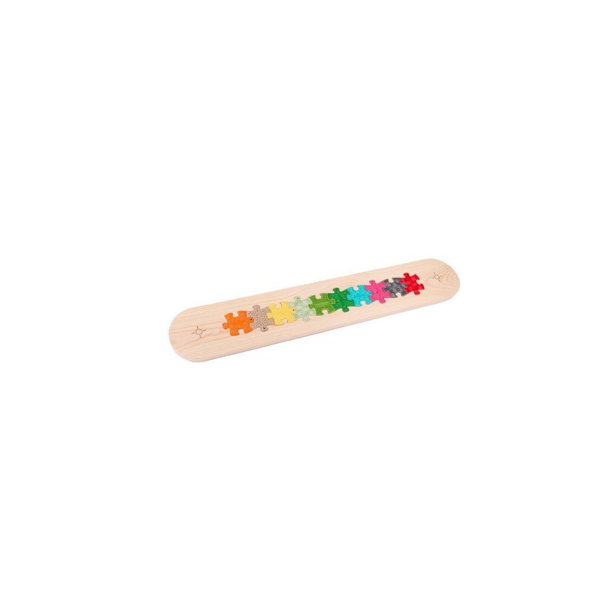 MUFFIK Passerelle  et 10 nano puzzles - 11 pièces, bois, multicolore