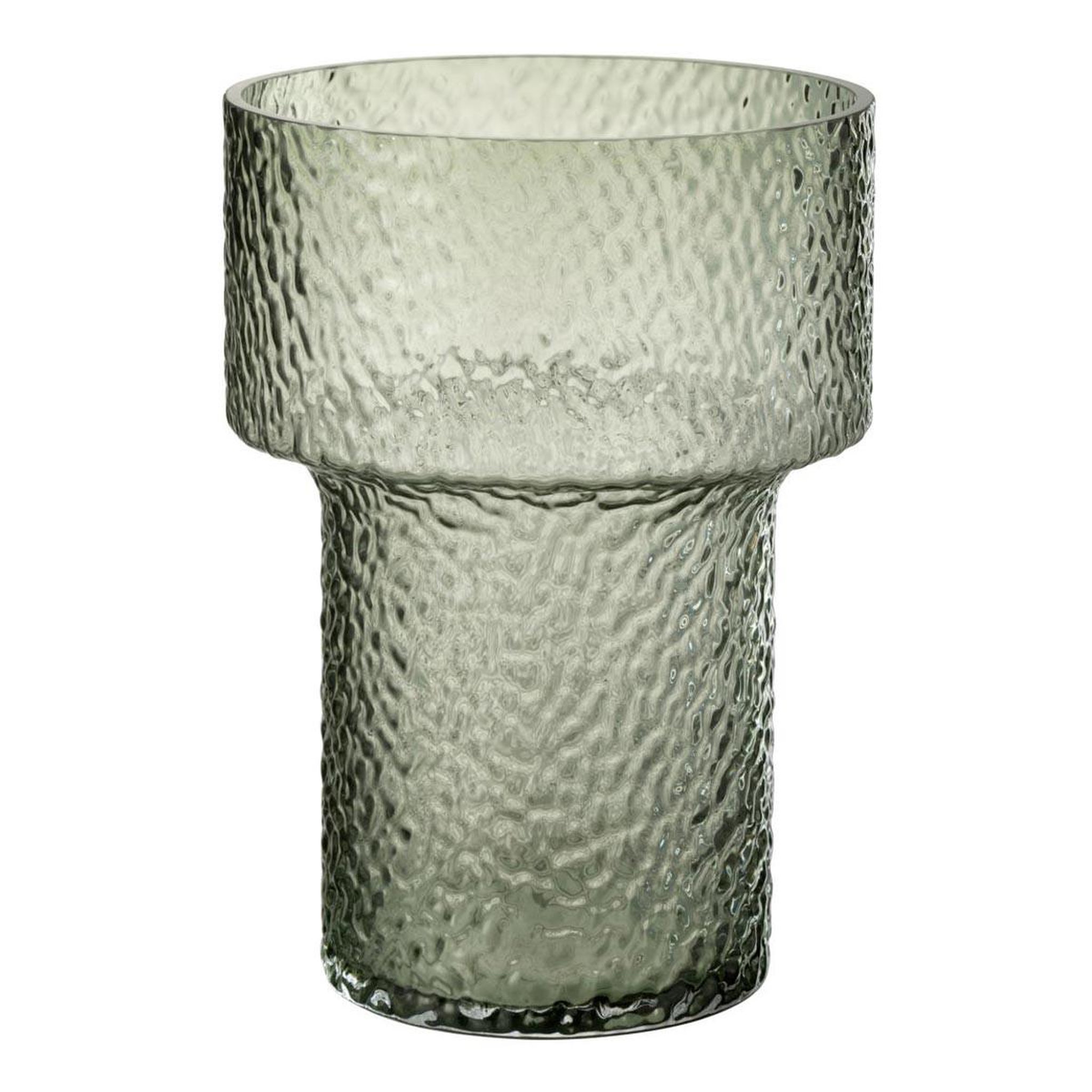 J-LINE Vase design en verre  betty  30cm vert